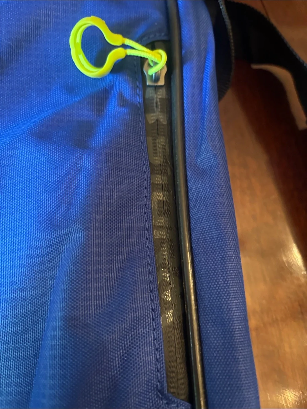 Under Armour Royal Blue Duffel with White Logo and Yellow Accent